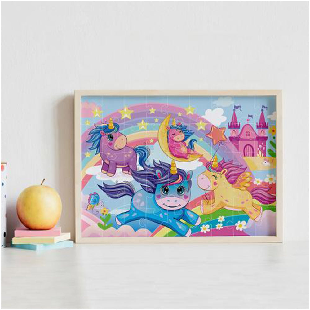 Junior Jigsaw Carry & Play: Rainbow Unicorns 45pcs